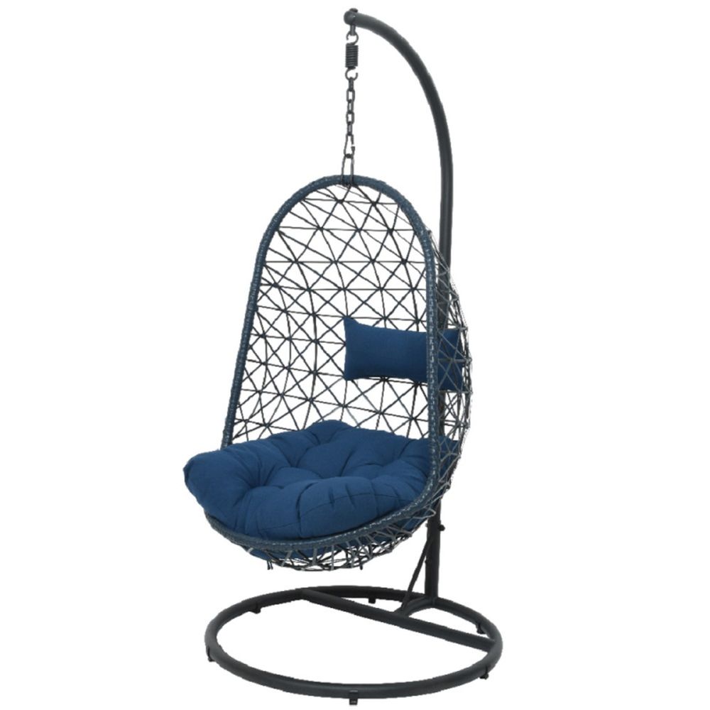Windsor wicker egg chair Dark Blue
